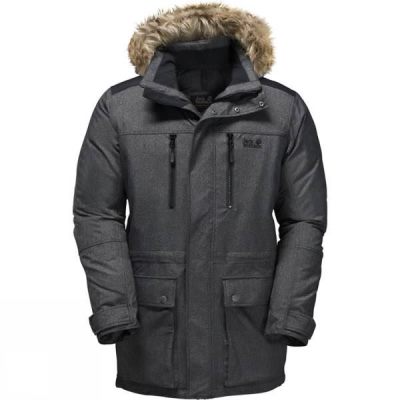 Parka Jack Wolfskin The Bering Polar Hombre - Negras - Chile NZA967583